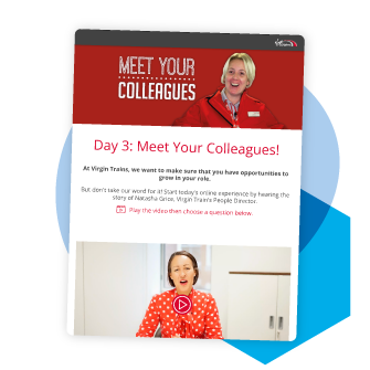 Virgin Trains custom meet the team onboarding videos